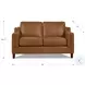 Isla Cognac Top Grain Leather Loveseat