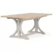 Glenndale Aged White and Wheat Extendable Rectangular Dining Room Set