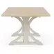 Glenndale Aged White and Wheat 90" Extendable Rectangular Dining Table