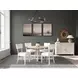 Glenndale Aged White and Wheat Round Dining Room Set