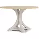 Glenndale Aged White and Wheat Round Dining Room Set