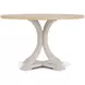 Glenndale Aged White and Wheat Round Dining Room Set