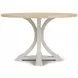 Glenndale Aged White and Wheat Round Dining Room Set