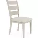 Glenndale Beige Upholstered Ladder Back Side Chair Set of 2