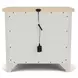 Glenndale Aged White and Wheat 2 Drawer Nightstand with USB Charging