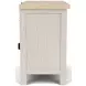 Glenndale Aged White and Wheat 2 Drawer Nightstand with USB Charging