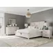 Glenndale Aged White Queen Panel Bed