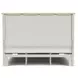 Glenndale Aged White Queen Panel Bed