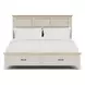 Glenndale Aged White Queen Storage Panel Bed