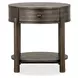 Hadleigh Black Coffee Bean Round End Table