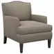 Walton Blue Upholstered Lounge Chair with Nailhead Trim