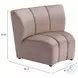 Garbi Beige Velvet 4 Piece Modular Sectional