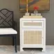 Ruth White Lacquer 1 Door Cabinet with 1 Drawer