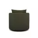 Silvi Kale Green Upholstered Swivel Accent Chair