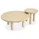 Sunset Cove Sanibel Brown Round Nesting Cocktail Table