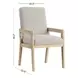 Arcadia Gray Upholstered Arm Chair Set of 2