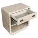 Sunset Cove Sanibel Brown 1 Drawer Open Nightstand with USB Charging