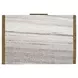 Plum Creek Sierra Brown and White 2 Drawer Marble Top Nightstand with USB Charging