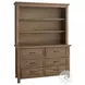 Westfield Harvest Brown Hutch and Bookcase with 3 Shelves