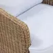 Axel Blue Performance Fabric Upholstered Outdoor Accent Chair