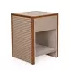 Kora Brown 1 Drawer Nightstand