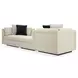 Fusion Beige 3 Piece Modular Sectional with Pillows