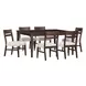 West End Saddle Brown Extendable Square Dining Room Set