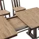 Transitions Driftwood and Sable 96" Extendable Rectangular Counter Height Table