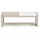 Northcrest Gallery Buff and Antique Silver Rectangular Marble Top Occassional Table Set
