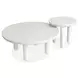 Sunset Cove Moonlight Pearl Round Nesting Cocktail Table