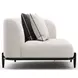 Madera Oatmeal 3 Piece Modular RAF Chaise Sectional with Pillows
