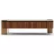 Altura Smoked Walnut Rectangular Glass Top Cocktail Table