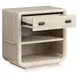Sunset Cove Sanibel Brown 1 Drawer Open Nightstand with USB Charging