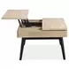 Craftsman Ridge Driftwood and Black Rectangular Lift Top Cocktail Table