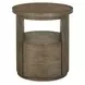 Bosley Lt. Brown Porpoise Round End Table