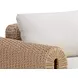 Ravina Louis Cream Performance Fabric Upholstered Outdoor Arm Chair