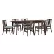 West End Saddle Brown 90" Extendable Rectangular Dining Table