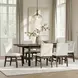 West End Ivory and Saddle Brown Upholstered Parson Side Chair Set of 2