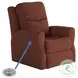 Fame Berber Henna Power Headrest Rocker Recliner