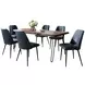 Nature's Edge Slate and Blueberry Upholstered 7 Piece Dining Set