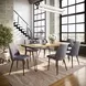 Nature's Edge Natural and Gray Upholstered 79" 7 Piece Dining Set