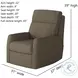 Mimi Glam Squad Truffle Swivel Rocker Recliner