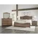 Cool Farmhouse Natural Worm King Sleigh Bed
