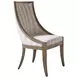 Chamberlain Harbor Gray Upholstered Tides Dining Chair with Nailhead Trim