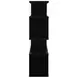 Emelle Black And Clear 4 Tier Bookcase