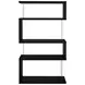 Emelle Black And Clear 4 Tier Bookcase