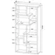 Theo Weathered Grey Bookcase 
