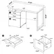 Brennan Weathered Gray Writing Desk