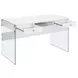 Dobrev Gloss White Computer Desk