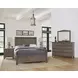 Cool Farmhouse Natural worm Gray King Panel Bed